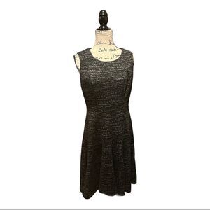 Tommy Hilfiger Women's  Flare Hem  Sleeveless Black Dress Heather Gray Size 8P